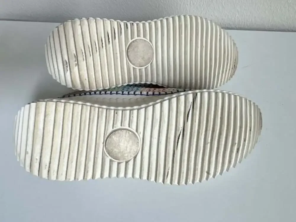 Hey Girl by Corkys Adventure Multi-Color Knit Platform Sneakers-size 9
